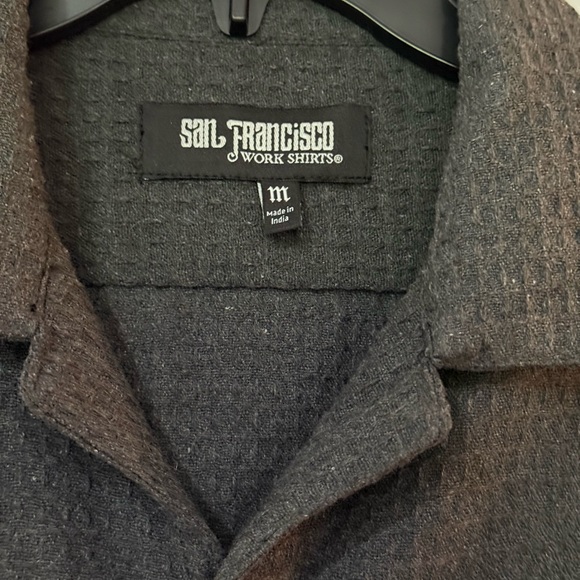 Classic Black Button Down Shirt for Men - Picture 2 of 3